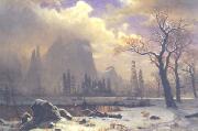 Albert Bierstadt Yosemite Winter Scene France oil painting reproduction